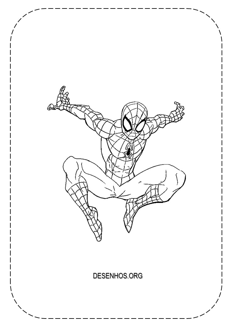 desenhos para colorir homem aranha 26