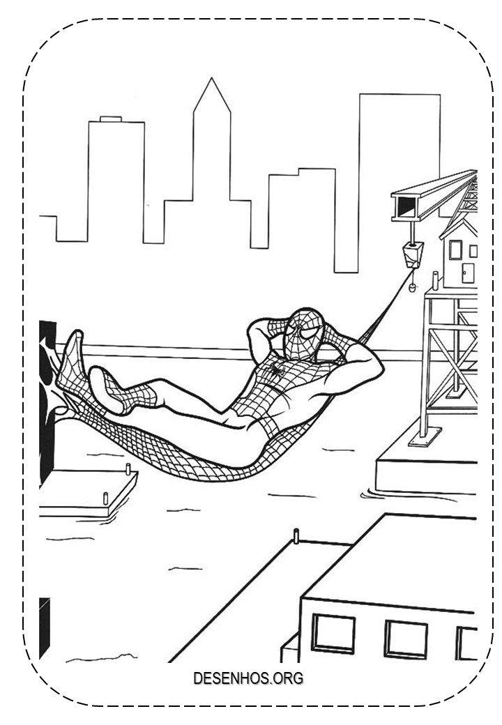 desenhos para colorir homem aranha 29
