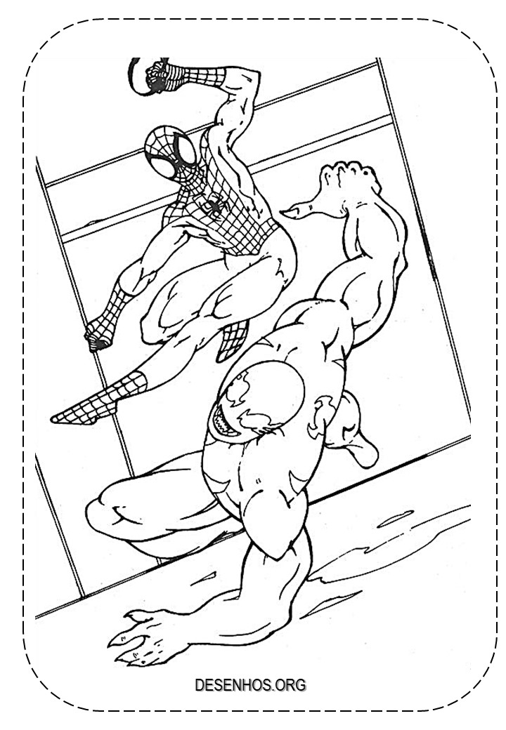 desenhos para colorir homem aranha 33