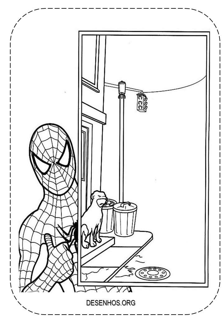 desenhos para colorir homem aranha 36