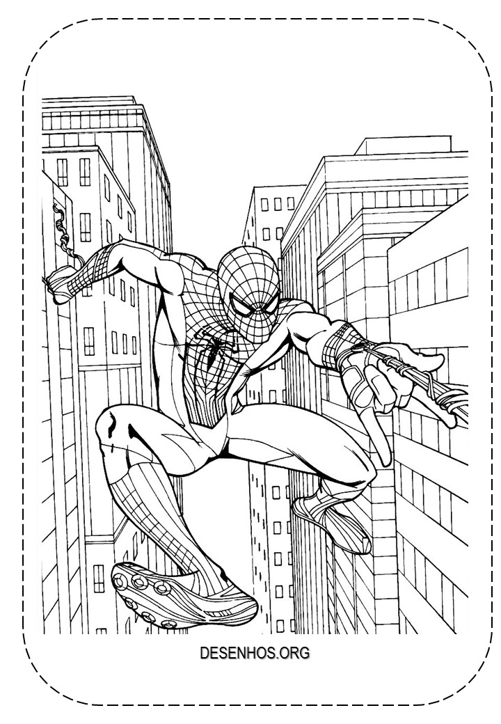 desenhos para colorir homem aranha 38