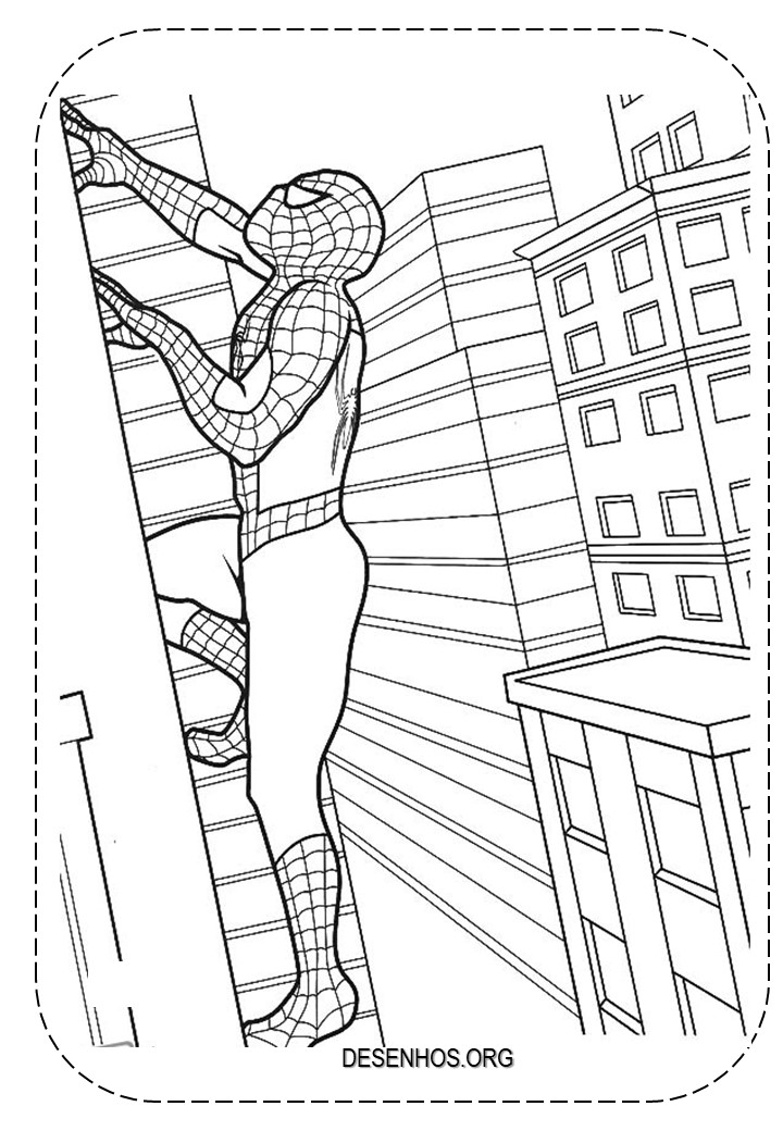 desenhos para colorir homem aranha 39