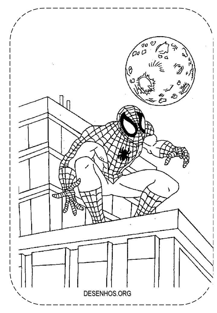 desenhos para colorir homem aranha 41