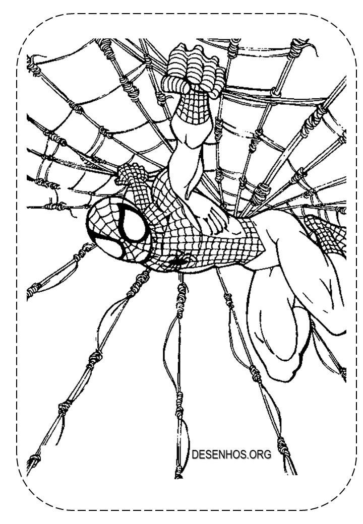 desenhos para colorir homem aranha 44