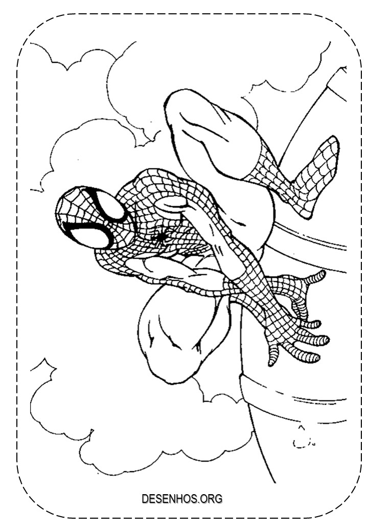 desenhos para colorir homem aranha 48