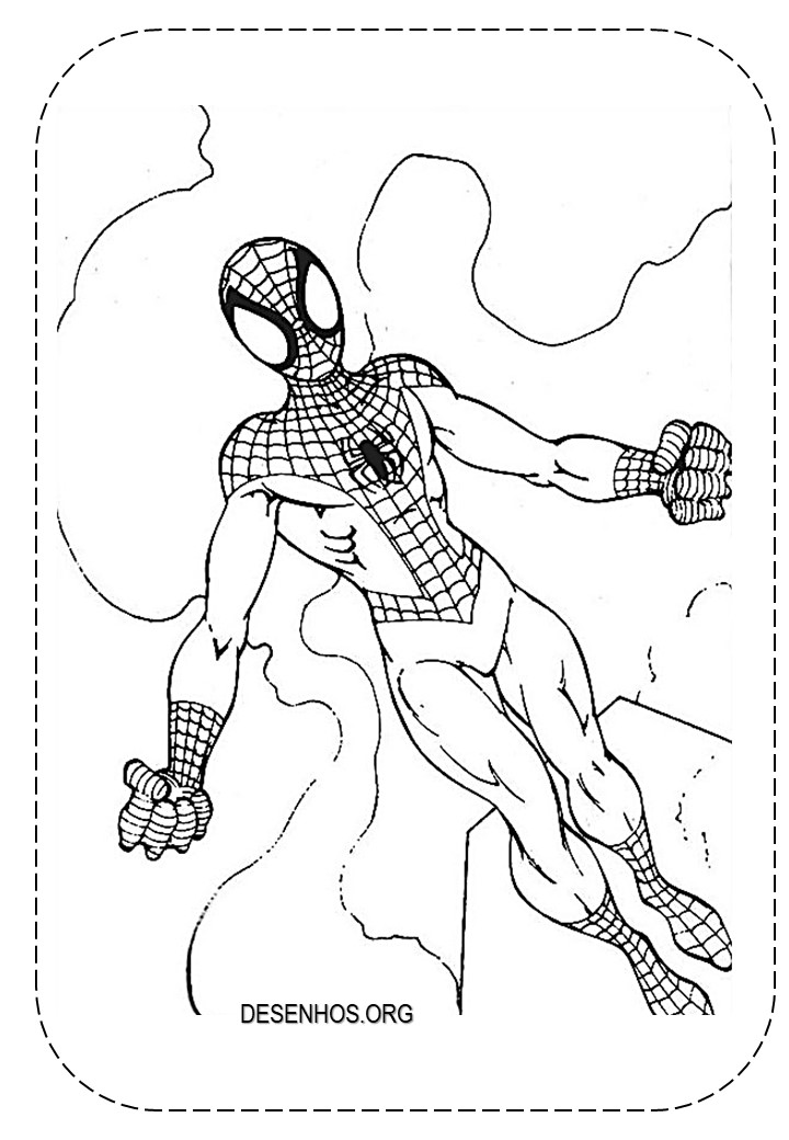 desenhos para colorir homem aranha 49