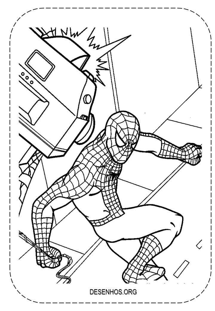 desenhos para colorir homem aranha 53