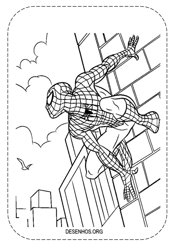 desenhos para colorir homem aranha 55