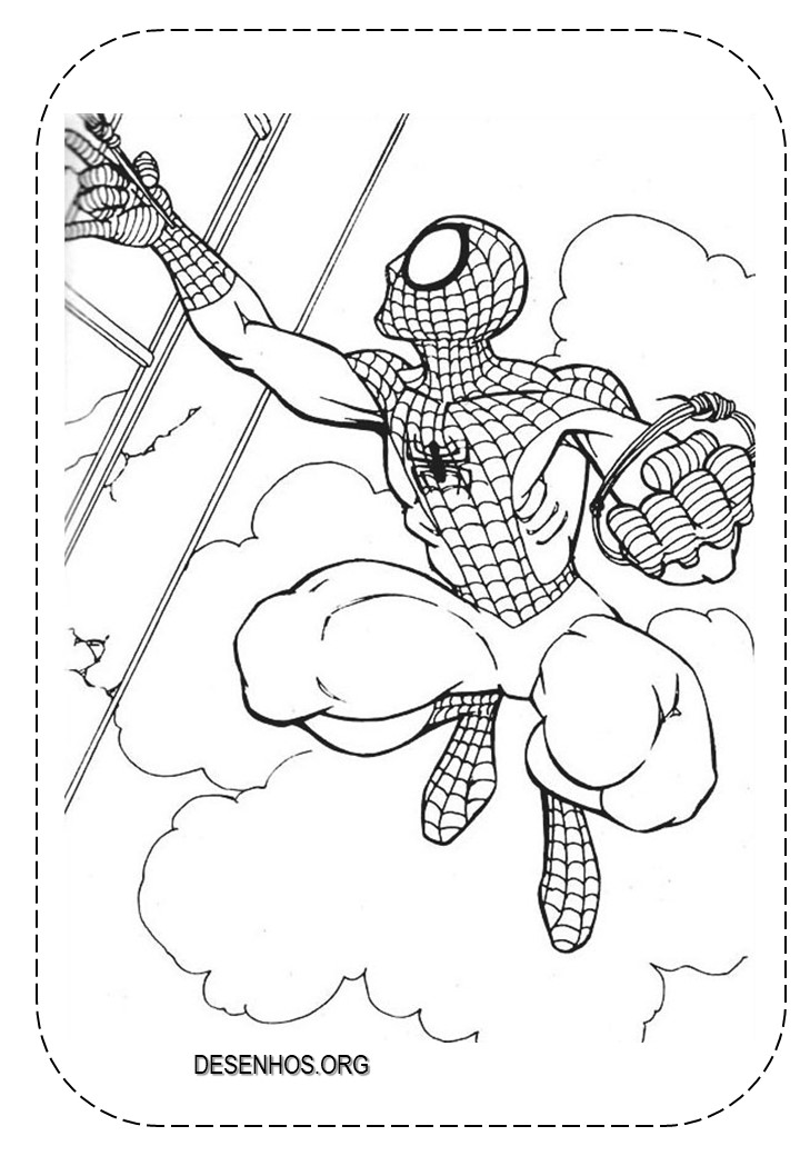 desenhos para colorir homem aranha 56