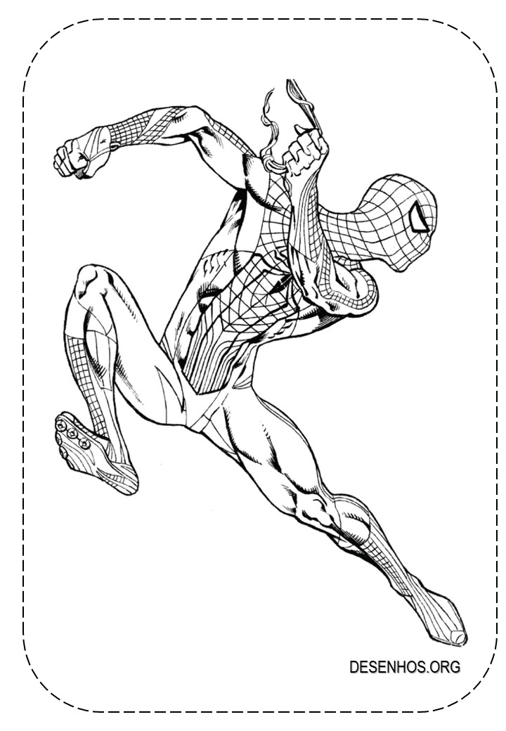 desenhos para colorir homem aranha 57