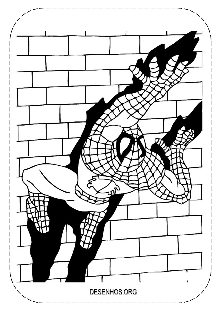 desenhos para colorir homem aranha 58