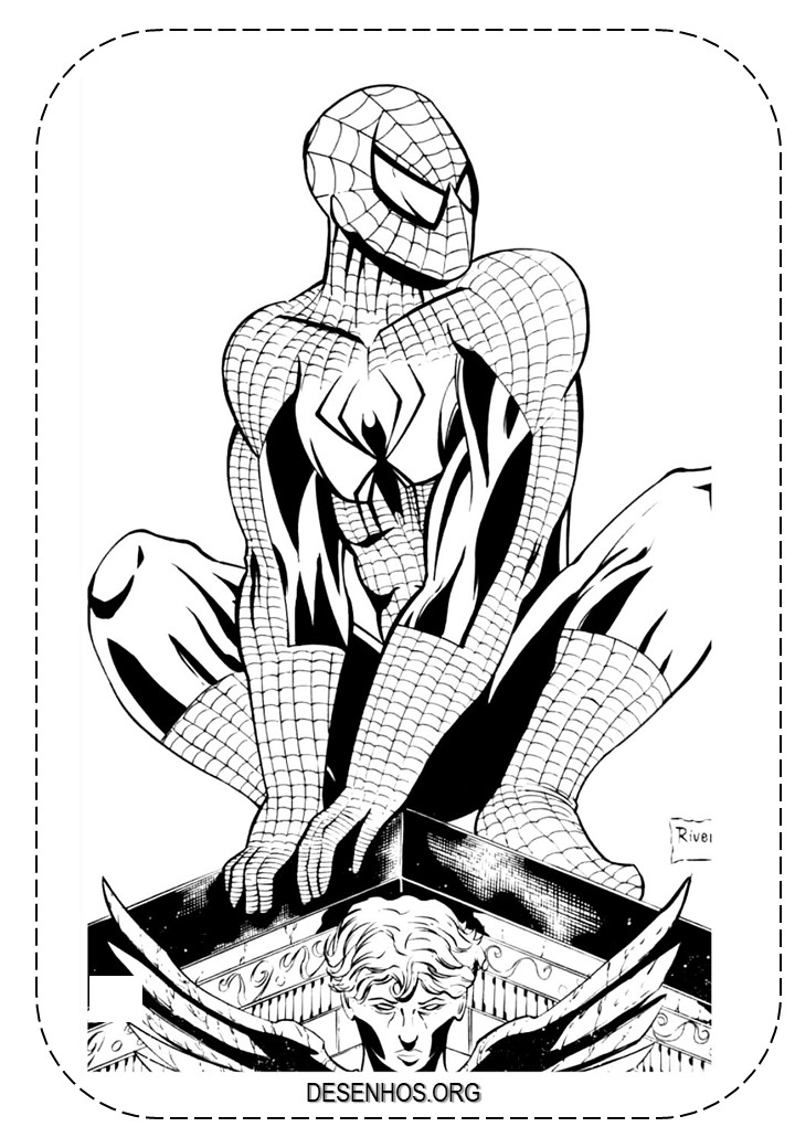desenhos para colorir homem aranha 59