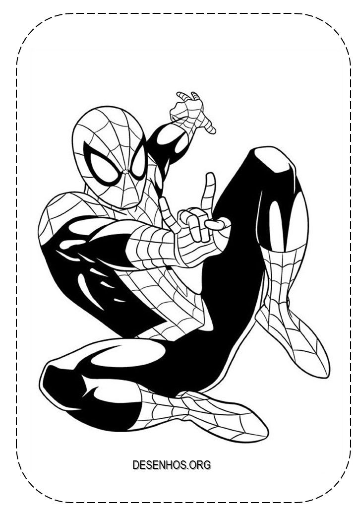 desenhos para colorir homem aranha 65