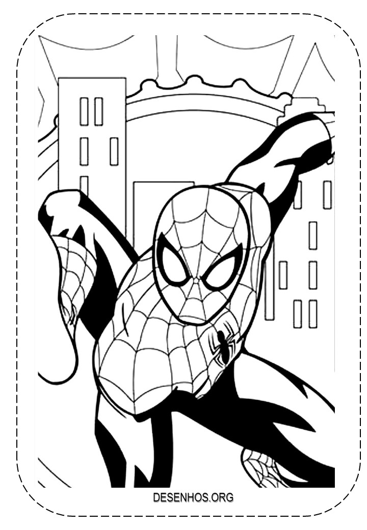 desenhos para colorir homem aranha 66