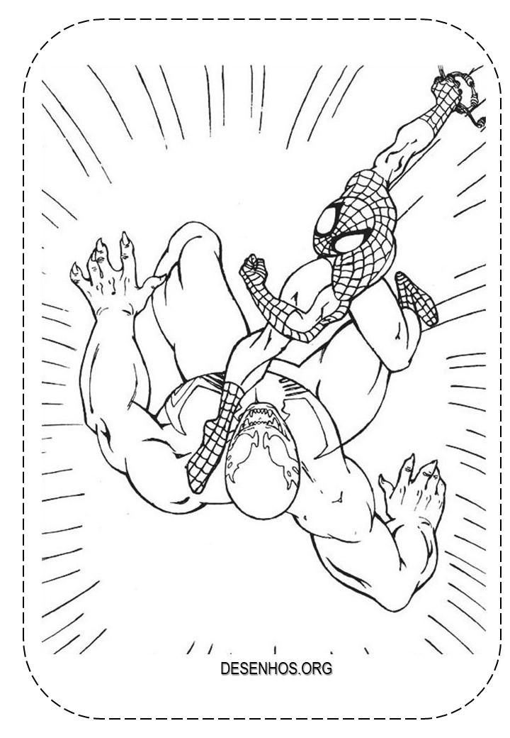 desenhos para colorir homem aranha 67