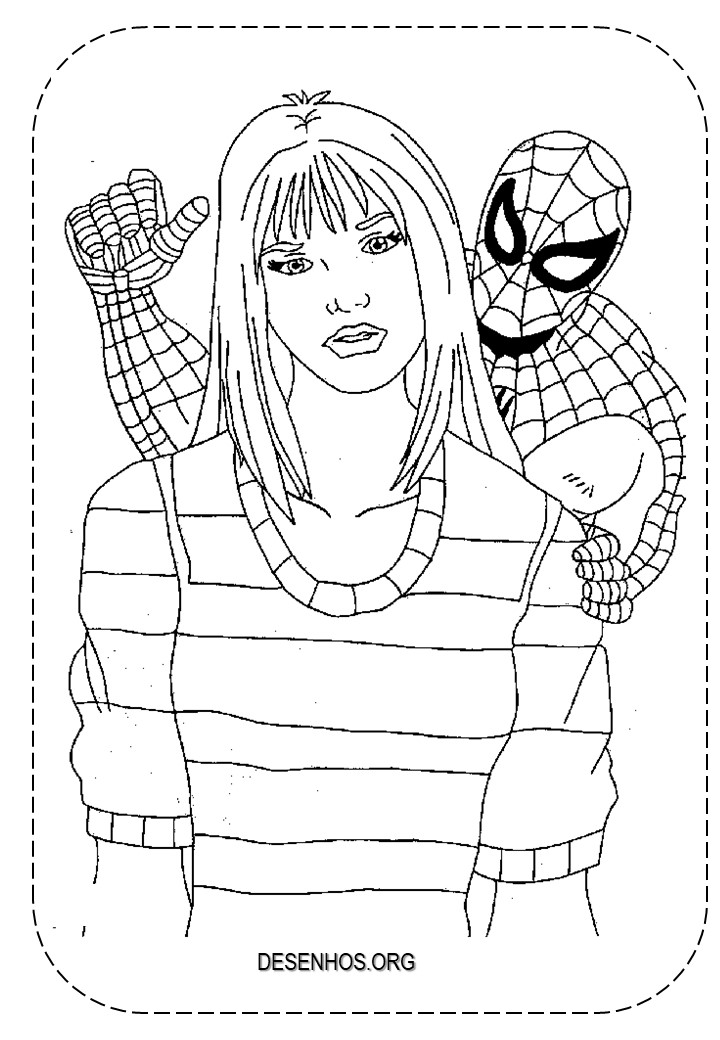 desenhos para colorir homem aranha 72