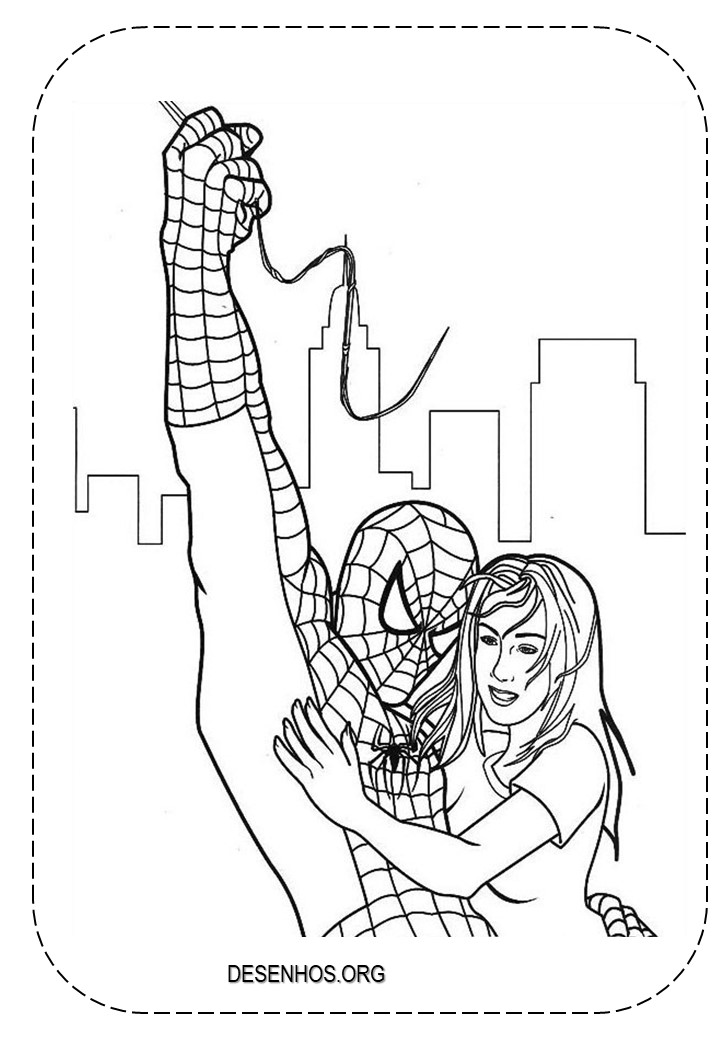 desenhos para colorir homem aranha 73
