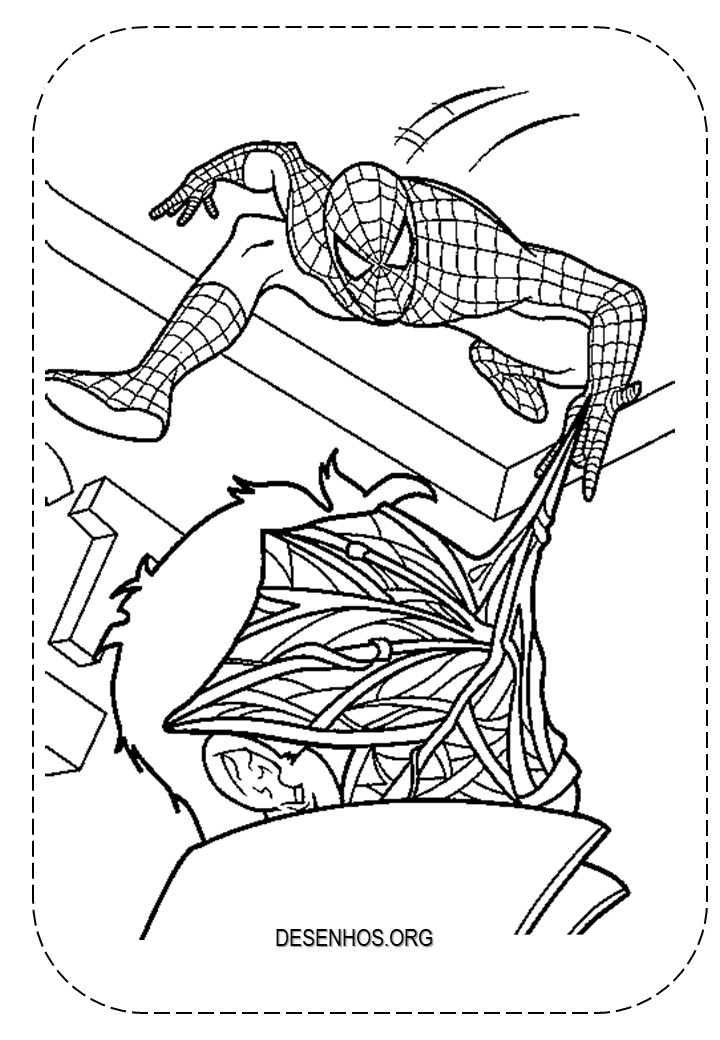 desenhos para colorir homem aranha 77