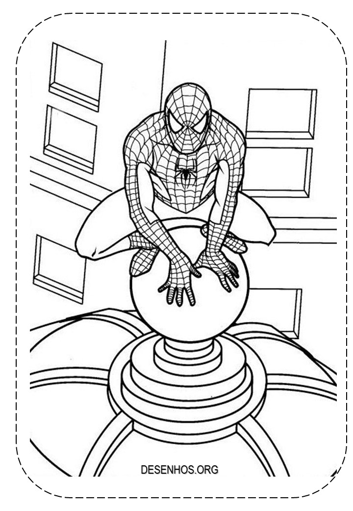 desenhos para colorir homem aranha 8