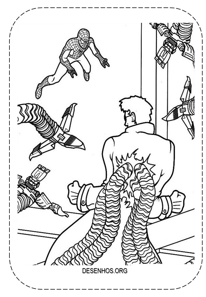desenhos para colorir homem aranha 86