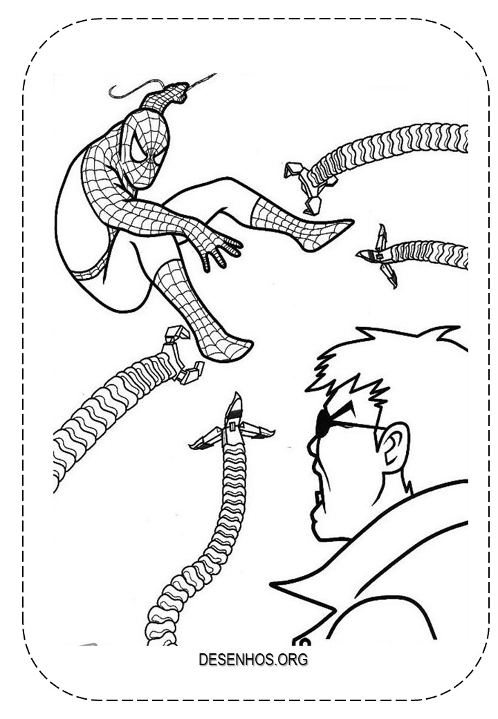 desenhos para colorir homem aranha 92