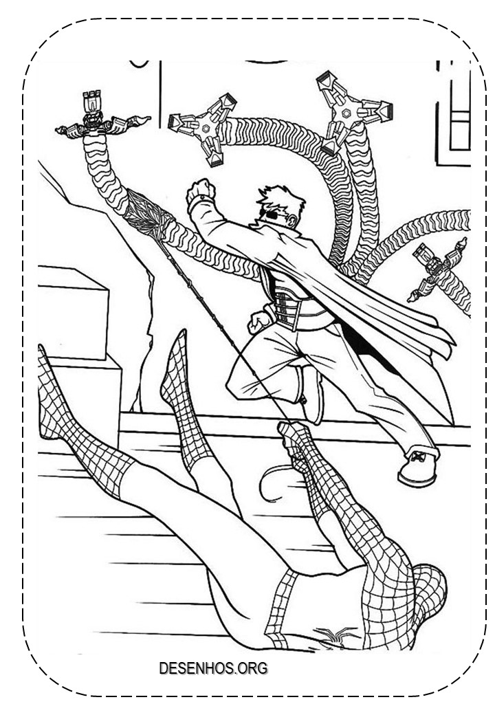 desenhos para colorir homem aranha 94