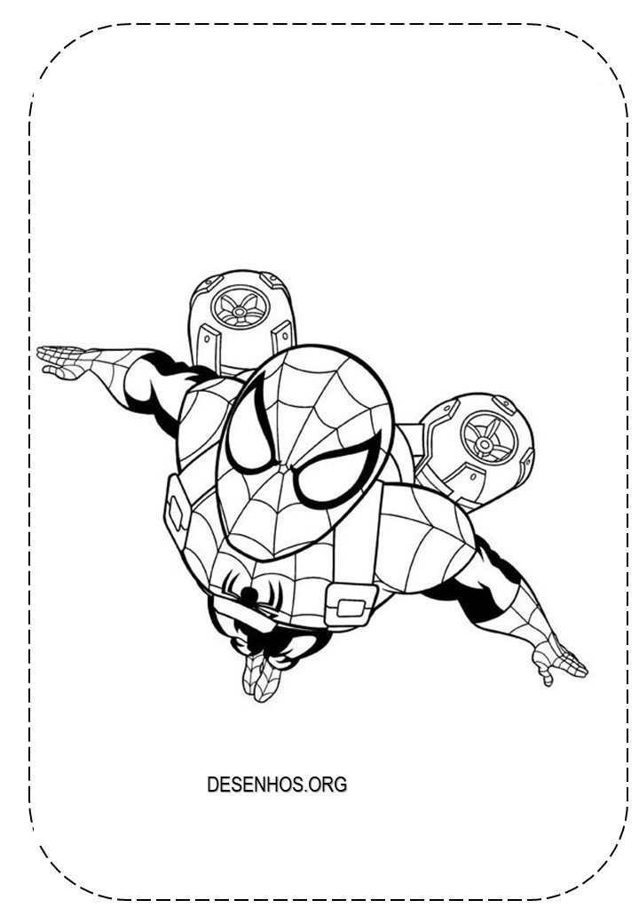 desenhos para colorir homem aranha 98