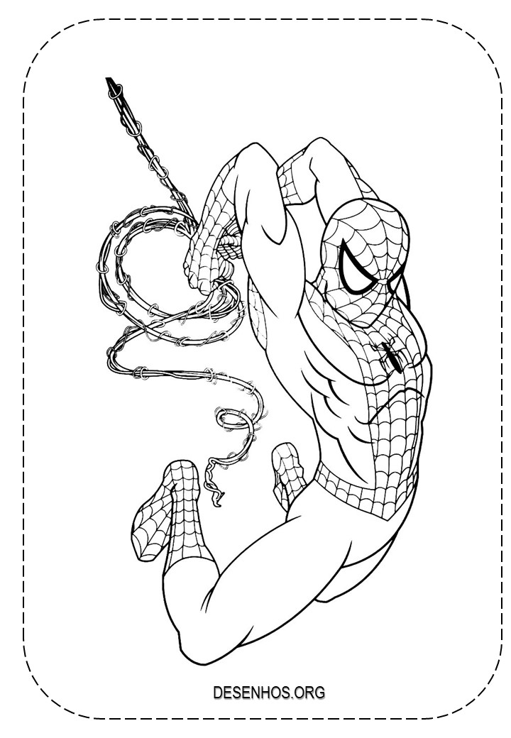 desenhos para colorir homem aranha 99