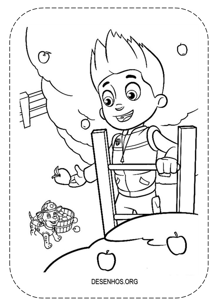 desenhos para colorir patrulha canina 129
