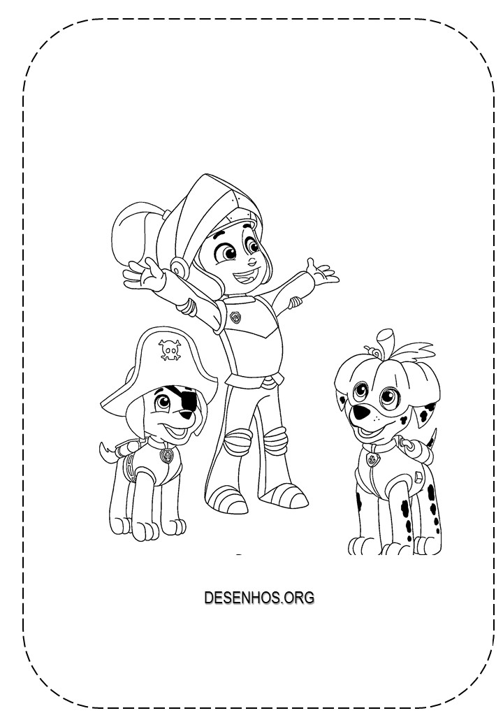 desenhos para colorir patrulha canina 134