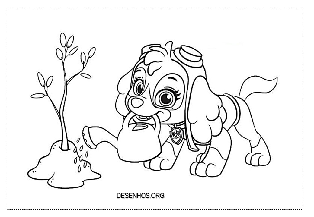 desenhos para colorir patrulha canina 135