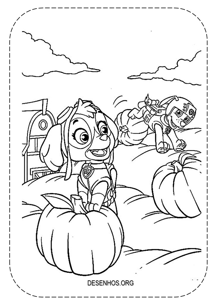 desenhos para colorir patrulha canina 138