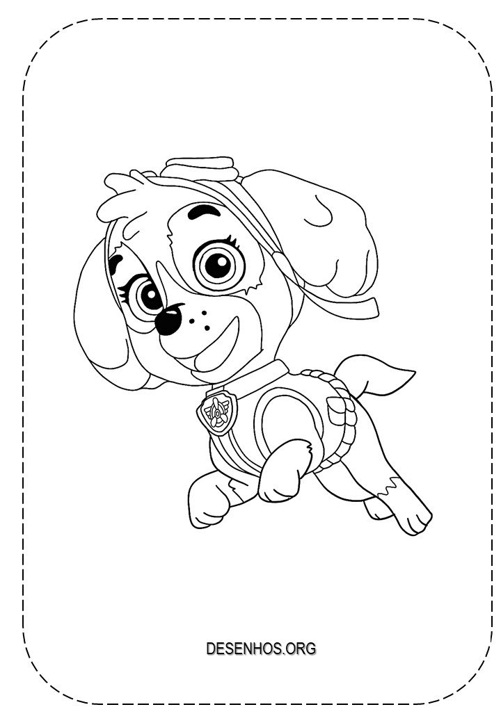desenhos para colorir patrulha canina 146