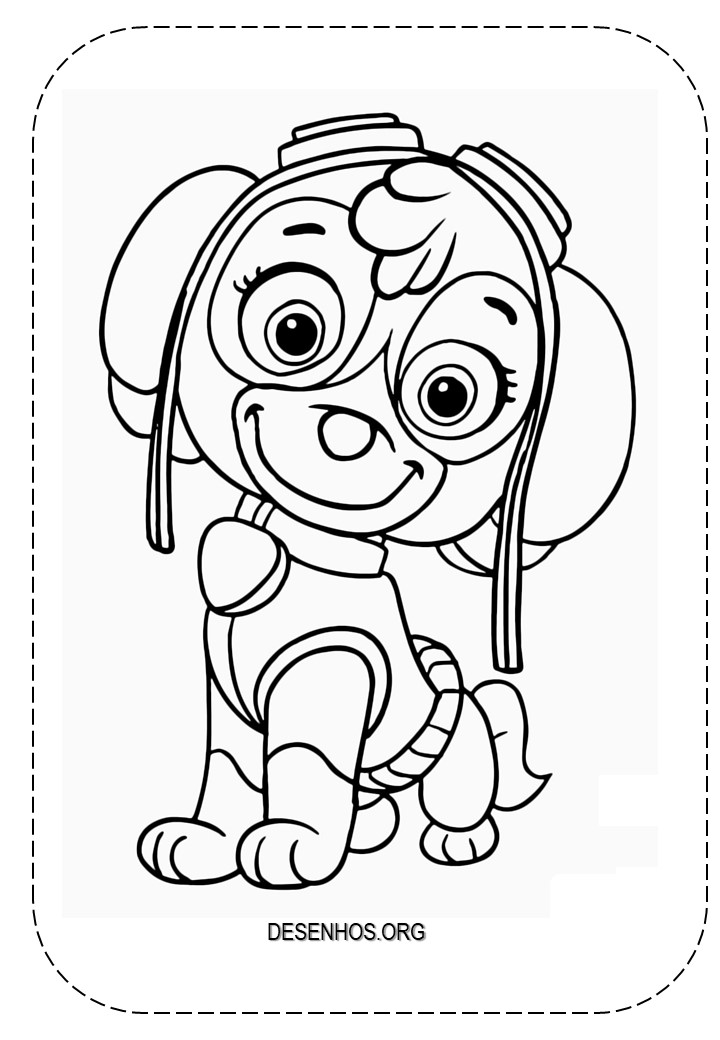 desenhos para colorir patrulha canina 149