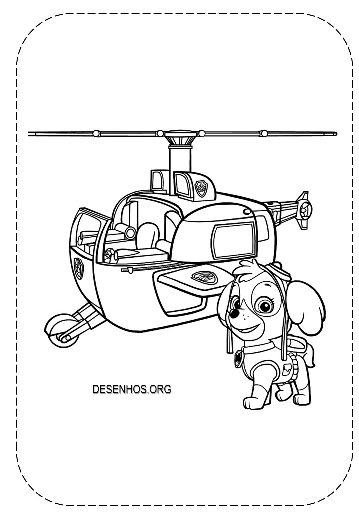 desenhos para colorir patrulha canina 153