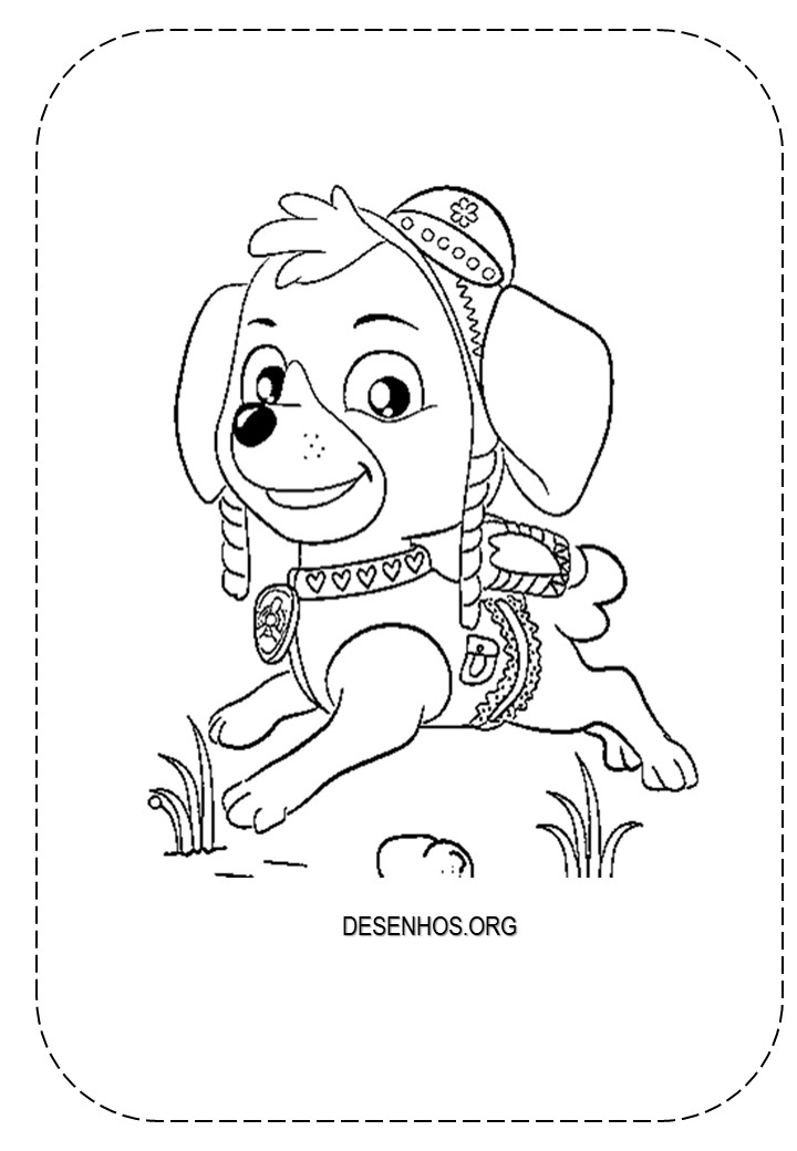 desenhos para colorir patrulha canina 158