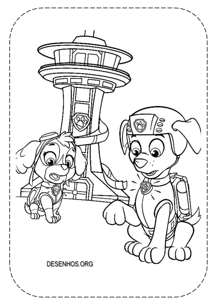 desenhos para colorir patrulha canina 167