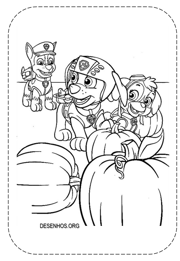 desenhos para colorir patrulha canina 168