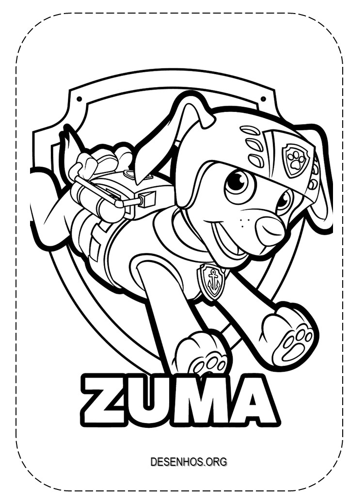 desenhos para colorir patrulha canina 173