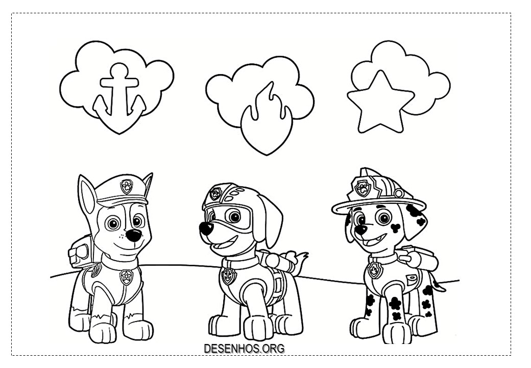 desenhos para colorir patrulha canina 189