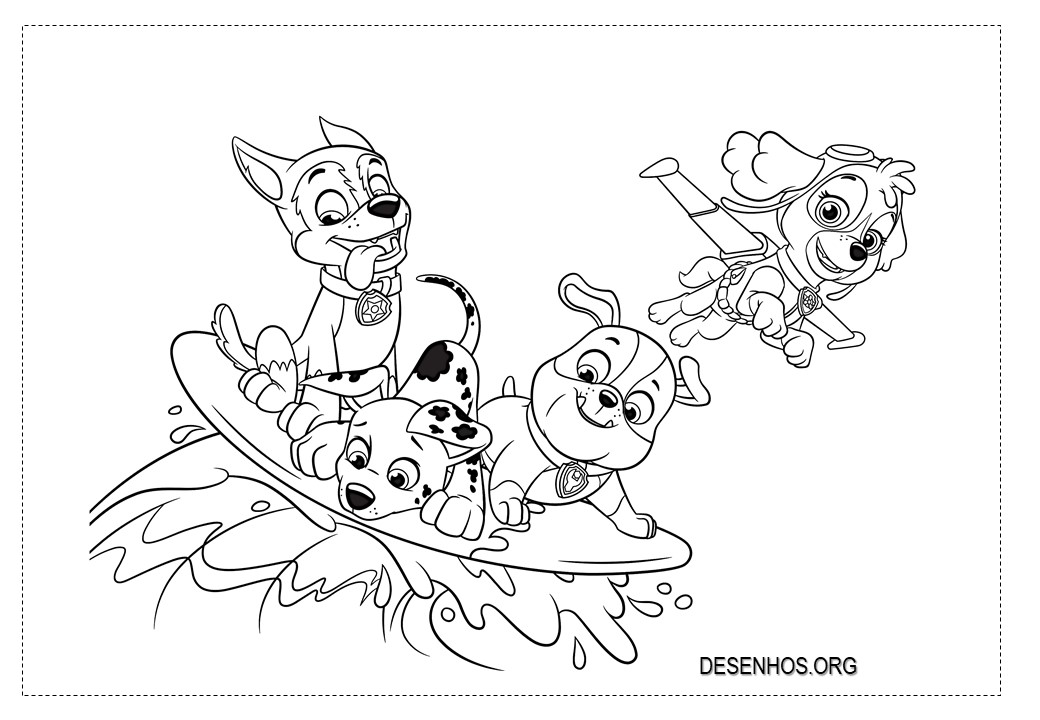 desenhos para colorir patrulha canina 191