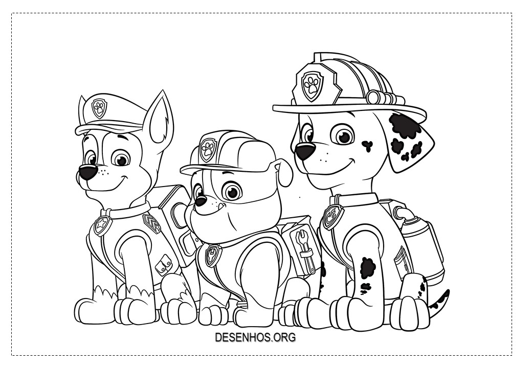 desenhos para colorir patrulha canina 197