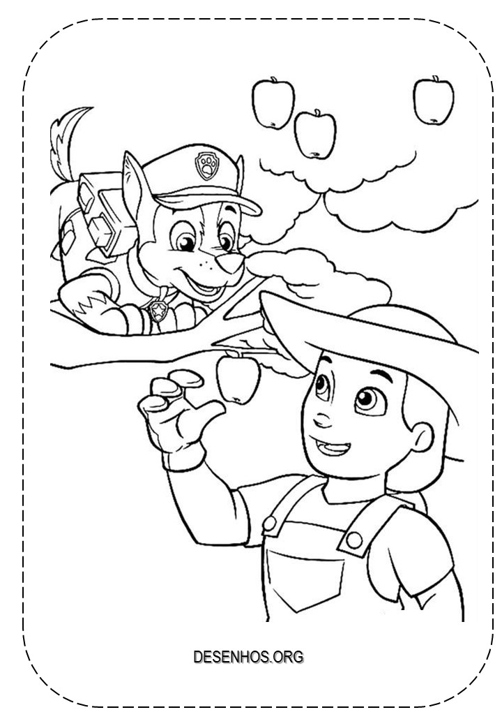 desenhos para colorir patrulha canina 207