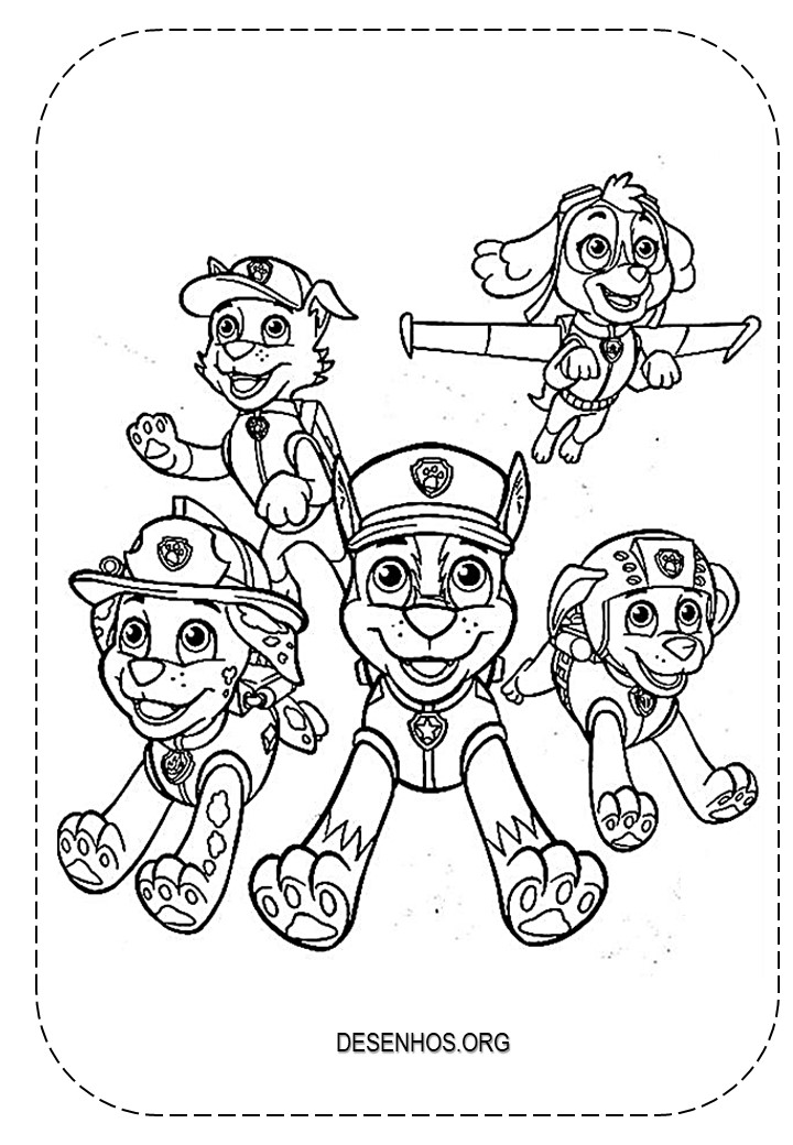 desenhos para colorir patrulha canina 214