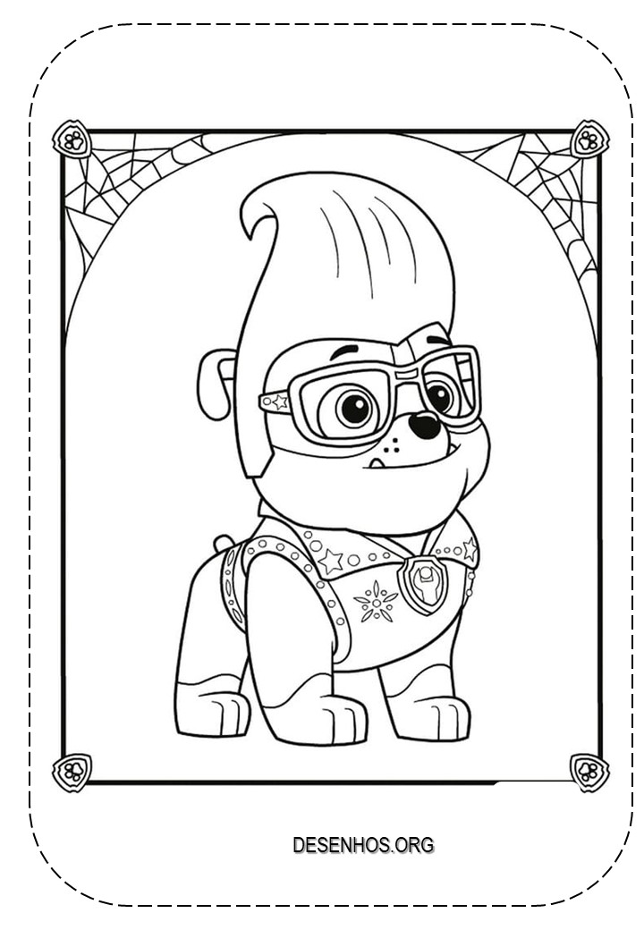 desenhos para colorir patrulha canina 95