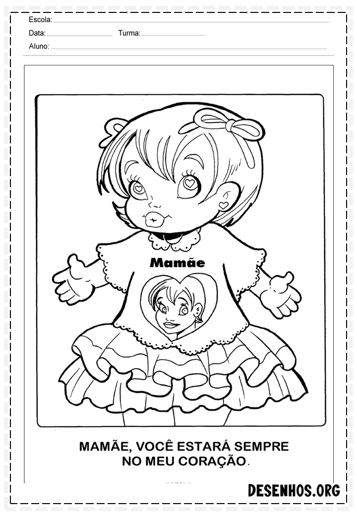 dia das mães para colorir 12
