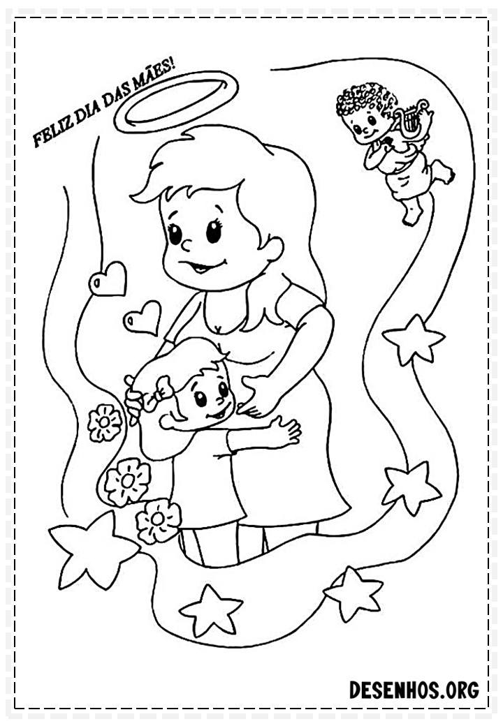 dia das mães para colorir 19