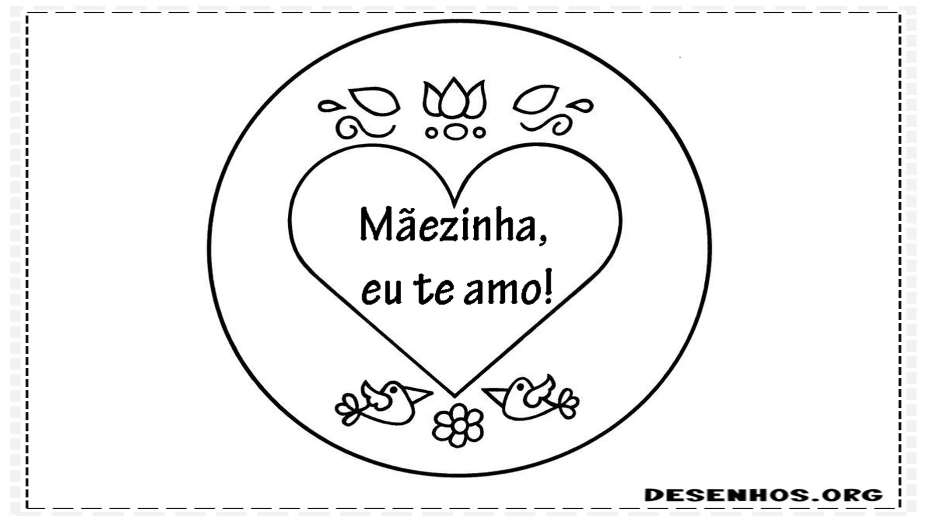 dia das mães para colorir 2