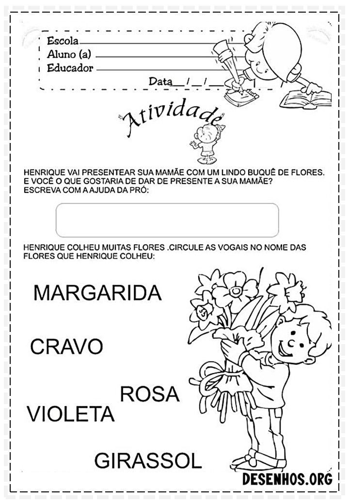 dia das mães para colorir 22