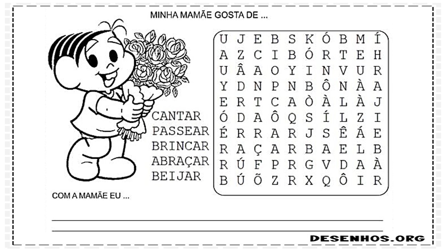 dia das mães para colorir 6
